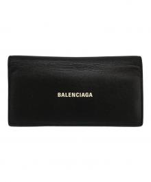 BALENCIAGA（バレンシアガ）の古着「CASH VERT LONG WALLET」｜ブラック