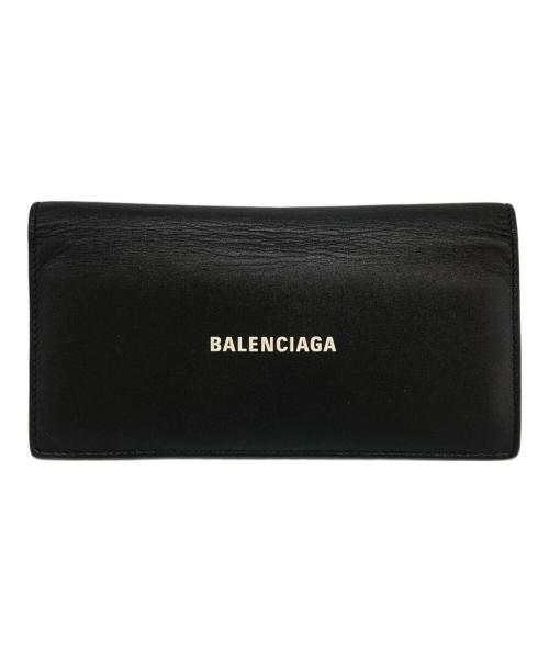 BALENCIAGA（バレンシアガ）BALENCIAGA (バレンシアガ) CASH VERT LONG WALLET ブラックの古着・服飾アイテム