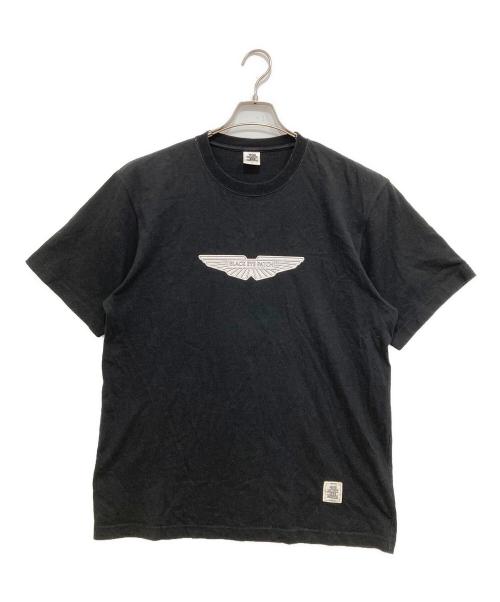 BlackEyePatch（ブラックアイパッチ）BlackEyePatch (ブラックアイパッチ) ロゴプリントTシャツ ブラック サイズ:Lの古着・服飾アイテム