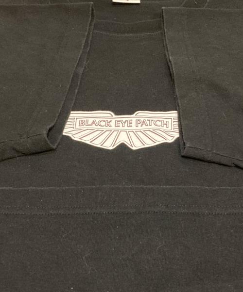 BlackEyePatch（ブラックアイパッチ）BlackEyePatch (ブラックアイパッチ) ロゴプリントTシャツ ブラック サイズ:Lの古着・服飾アイテム