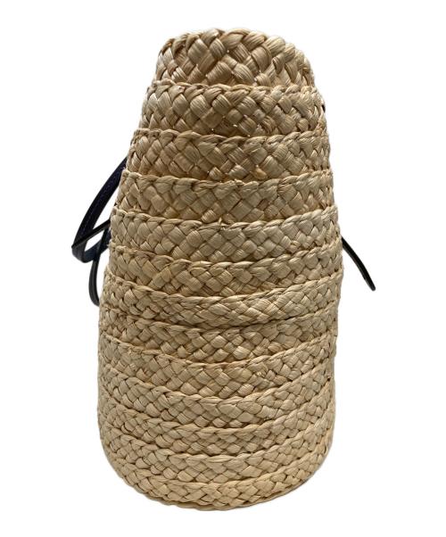 COACH（コーチ）COACH (コーチ) ウィズ ティー ローズ ウーブン トートバッグ ベージュの古着・服飾アイテム