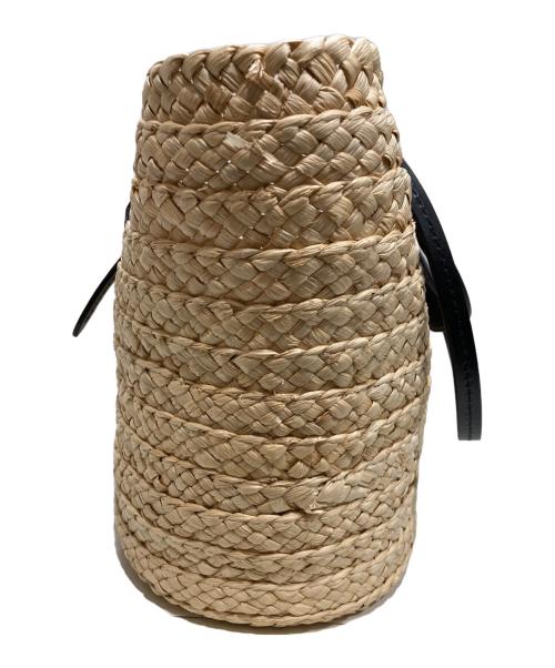 COACH（コーチ）COACH (コーチ) ウィズ ティー ローズ ウーブン トートバッグ ベージュの古着・服飾アイテム