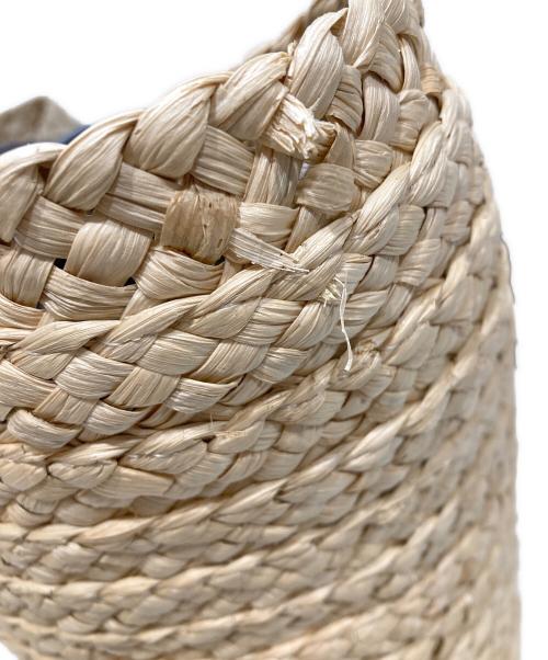 COACH（コーチ）COACH (コーチ) ウィズ ティー ローズ ウーブン トートバッグ ベージュの古着・服飾アイテム