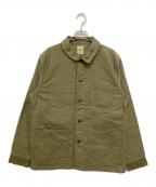 F.O.B FACTORYエフオービー ファクトリー）の古着「フレンチ モールスキン ジャケット」｜オリーブ