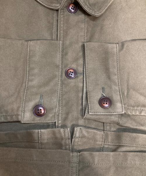 F.O.B FACTORY（エフオービー ファクトリー）F.O.B FACTORY (エフオービー ファクトリー) フレンチ モールスキン ジャケット オリーブ サイズ:Lの古着・服飾アイテム