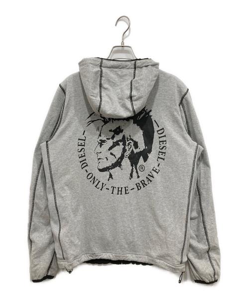 DIESEL（ディーゼル）DIESEL (ディーゼル) リバーシブルジャケット ブラック×グレー サイズ:Mの古着・服飾アイテム