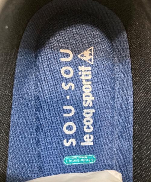 le coq sportif（ルコックスポルティフ）le coq sportif (ルコックスポルティフ) SOU・SOU (ソウソウ) ローカットスニーカー ブラック サイズ:24.5cmの古着・服飾アイテム