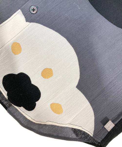 SOU・SOU（ソウソウ）SOU・SOU (ソウソウ) Yousou. 高島縮 20/20 スタンドカラー長袖シャツ グレー サイズ:SSの古着・服飾アイテム