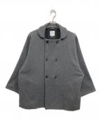 SOU・SOUソウソウ）の古着「薙刀被風袷 ショート丈コート」｜グレー