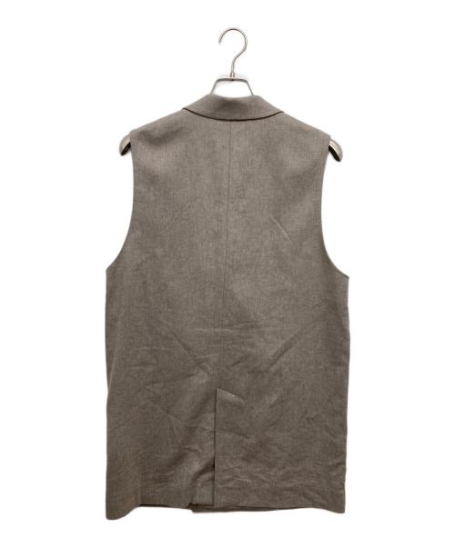 23区（ニジュウサンク）23区 (ニジュウサンク) リネンミックスツイードジレ ベージュ サイズ:Mの古着・服飾アイテム