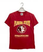 Lee SPORTリースポーツ）の古着「90sカレッジロゴTシャツ」｜レッド