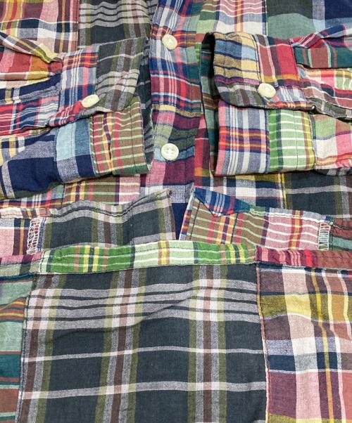 POLO RALPH LAUREN（ポロ・ラルフローレン）POLO RALPH LAUREN (ポロ・ラルフローレン) パッチワークインディアンマドラスシャツ マルチカラー サイズ:Mの古着・服飾アイテム