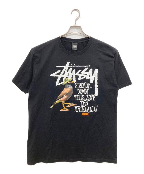 stussy（ステューシー）stussy (ステューシー) kicks/hi (キックスハイ) プリントTシャツ ブラック サイズ:Lの古着・服飾アイテム