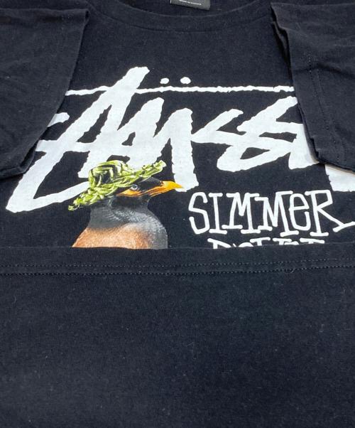 stussy（ステューシー）stussy (ステューシー) kicks/hi (キックスハイ) プリントTシャツ ブラック サイズ:Lの古着・服飾アイテム
