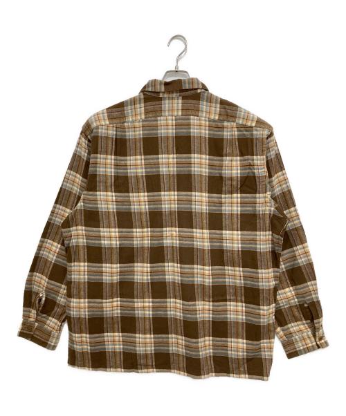 RRL（ダブルアールエル）RRL (ダブルアールエル) チェックシャツ ブラウン サイズ:XLの古着・服飾アイテム