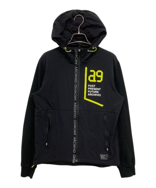 archivio（アルチビオ）archivio (アルチビオ) ジップパーカー ブラック サイズ:46(L相当)の古着・服飾アイテム