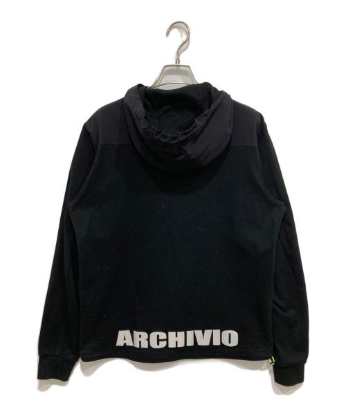 archivio（アルチビオ）archivio (アルチビオ) ジップパーカー ブラック サイズ:46(L相当)の古着・服飾アイテム