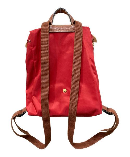 LONGCHAMP（ロンシャン）LONGCHAMP (ロンシャン) Medium Nylon Backpack レッドの古着・服飾アイテム