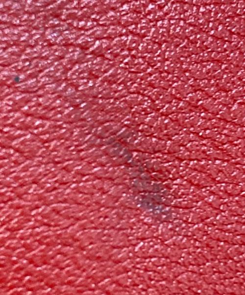 CELINE（セリーヌ）CELINE (セリーヌ) 3つ折り財布 ベージュ×レッドの古着・服飾アイテム