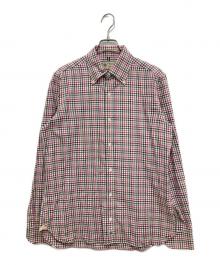 LUIGI BORRELLI（ルイジボレッリ）の古着「チェックシャツ」｜パープル