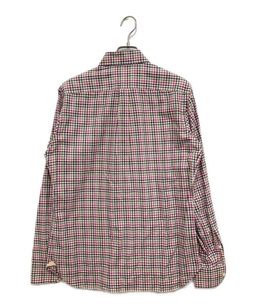 LUIGI BORRELLI（ルイジボレッリ）LUIGI BORRELLI (ルイジボレッリ) チェックシャツ パープル サイズ:Mの古着・服飾アイテム