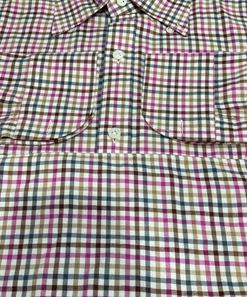 LUIGI BORRELLI（ルイジボレッリ）LUIGI BORRELLI (ルイジボレッリ) チェックシャツ パープル サイズ:Mの古着・服飾アイテム