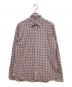 LUIGI BORRELLI（ルイジボレッリ）の古着「チェックシャツ」｜パープル
