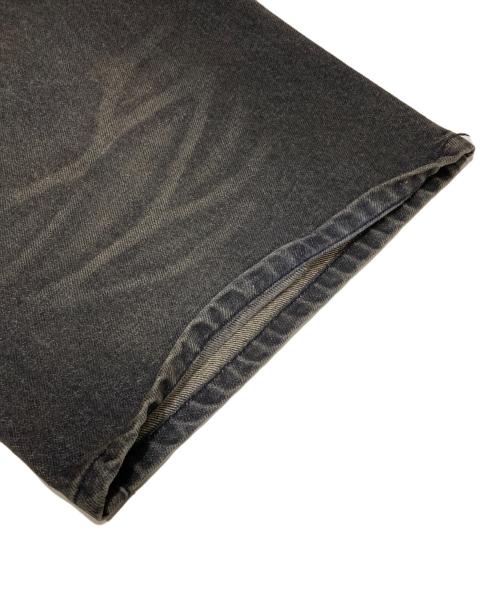 BADWAY（バッドウェイ）BADWAY (バッドウェイ) Grunge studs wide denim ブラック サイズ:Lの古着・服飾アイテム