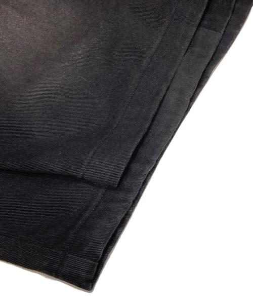B.BALLSY（ボールジーブラザーズ）B.BALLSY (ボールジーブラザーズ) Double Knee Wide Baggy Half Pants ブラック サイズ:Lの古着・服飾アイテム