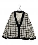 Sister Janeシスタージェーン）の古着「ツイードカーディガン」｜ホワイト