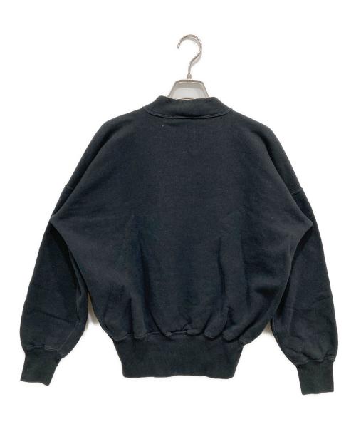 OLDE HOMESTEADER（オールド ホームステッダー）OLDE HOMESTEADER (オールド ホームステッダー) エクストラ コットン フリース Yネック スウェットシャツ ブラック サイズ:Lの古着・服飾アイテム