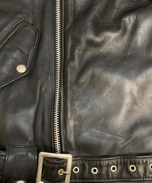 Schott（ショット）Schott (ショット) 627レザーライダースジャケット ブラック サイズ:40の古着・服飾アイテム