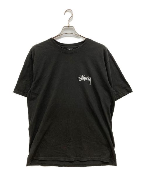 stussy（ステューシー）stussy (ステューシー) HOW WE'RE LIVIN' PIGMENT DYED TEE ブラック サイズ:Lの古着・服飾アイテム