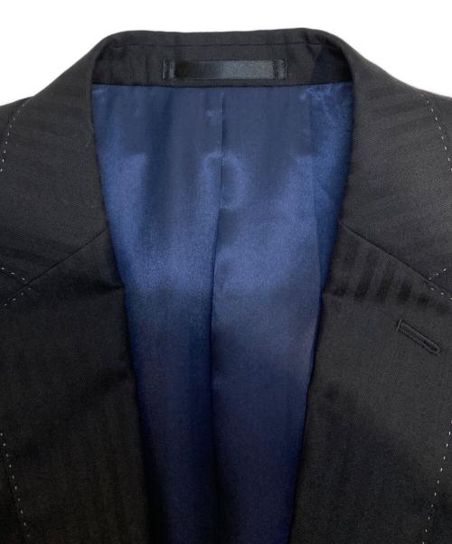 PAUL SMITH（ポールスミス）PAUL SMITH (ポールスミス) ヘリンボーン2ボタンスーツ ブラック サイズ:Lの古着・服飾アイテム