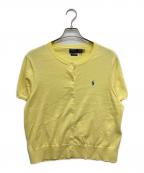 POLO RALPH LAURENポロ・ラルフローレン）の古着「半袖カーディガン」｜イエロー