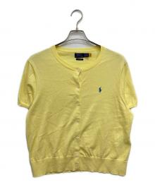 POLO RALPH LAUREN（ポロ・ラルフローレン）の古着「半袖カーディガン」｜イエロー
