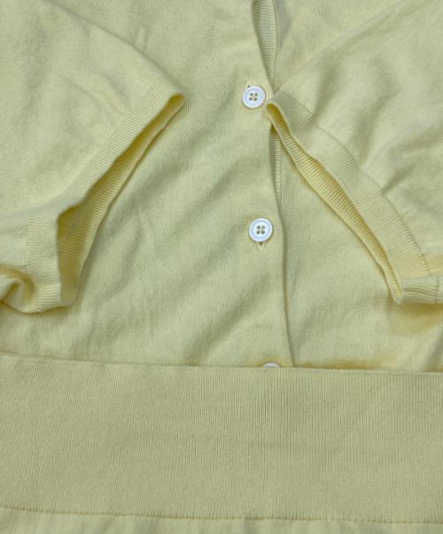 POLO RALPH LAUREN（ポロ・ラルフローレン）POLO RALPH LAUREN (ポロ・ラルフローレン) 半袖カーディガン イエロー サイズ:XLの古着・服飾アイテム