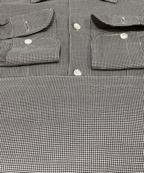 MAATEE&SONS（マーティーアンドサンズ）MAATEE&SONS (マーティーアンドサンズ) 千鳥格子レギュラーカラーシャツ ブラック サイズ:Mの古着・服飾アイテム