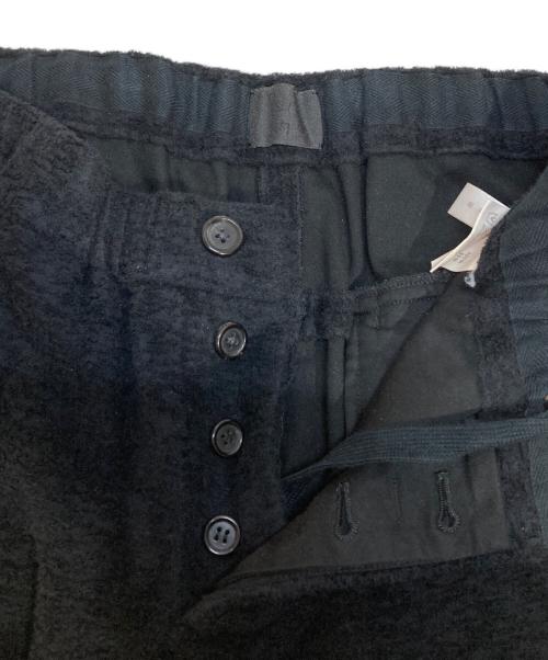 山内（ヤマウチ）山内 (ヤマウチ) パイルジャガードパンツ ブラック サイズ:Lの古着・服飾アイテム