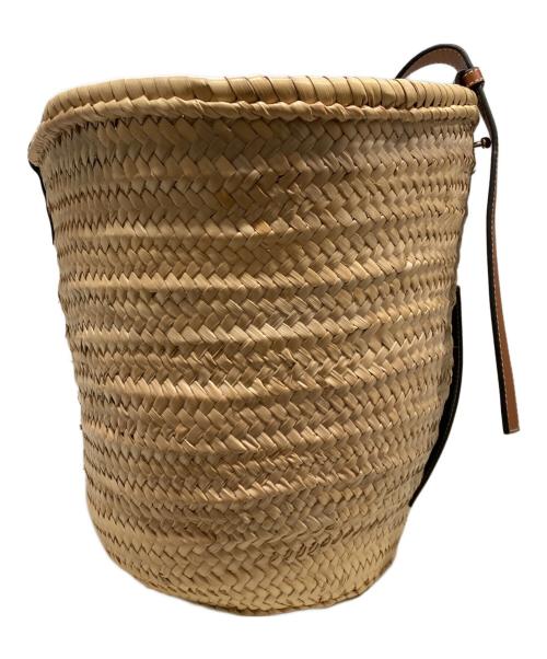 LOEWE（ロエベ）LOEWE (ロエベ) バスケットバッグL ベージュ×ブルーの古着・服飾アイテム