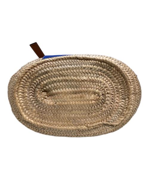 LOEWE（ロエベ）LOEWE (ロエベ) バスケットバッグL ベージュ×ブルーの古着・服飾アイテム