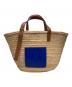 LOEWE（ロエベ）の古着「バスケットバッグL」｜ベージュ×ブルー