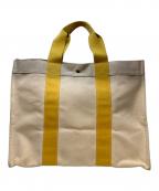 HERMESエルメス）の古着「トートバッグ」｜ベージュ×イエロー