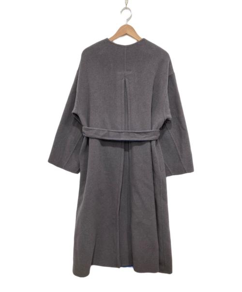 FRAY ID（フレイ アイディー）FRAY ID (フレイ アイディー) カシミヤ混BALLIリバーコート グレー サイズ:0(S)の古着・服飾アイテム