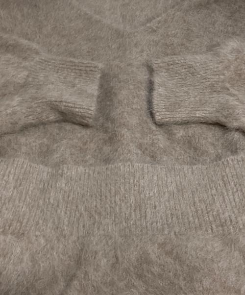 Loungedress（ラウンジドレス）Loungedress (ラウンジドレス) FURカシミヤVニット ブラウン サイズ:FREEの古着・服飾アイテム