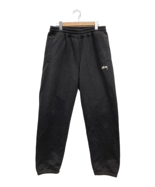 stussy（ステューシー）stussy (ステューシー) STOCK LOGO SWEATPANT ブラック サイズ:Mの古着・服飾アイテム