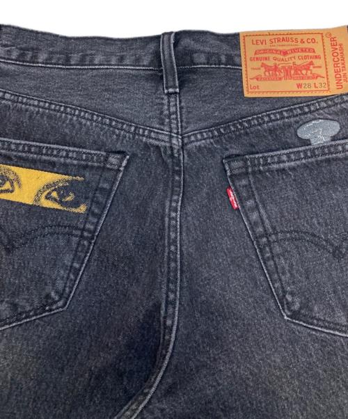 LEVI'S（リーバイス）LEVI'S (リーバイス) UNDERCOVER (アンダーカバー) BAGGY JEANS ブラック サイズ:71cm (W28)の古着・服飾アイテム
