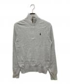 POLO RALPH LAURENポロ・ラルフローレン）の古着「ハーフジップスウェット」｜グレー