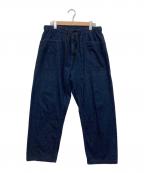 POST O'ALLSポストオーバーオールズ）の古着「イージーアーミーネイビーパンツ」｜インディゴ