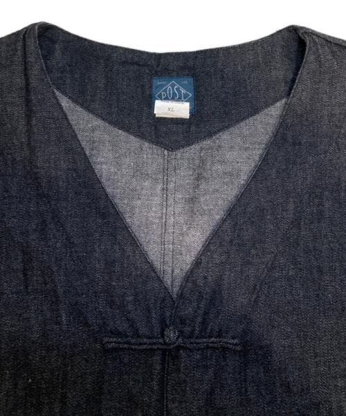 POST O'ALLS（ポストオーバーオールズ）POST O'ALLS (ポストオーバーオールズ) ポスト・シノワ2DV ブラック サイズ:XLの古着・服飾アイテム